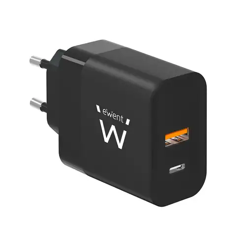 Ewent EW1327 cargador de dispositivo móvil Universal Negro Corriente alterna Carga