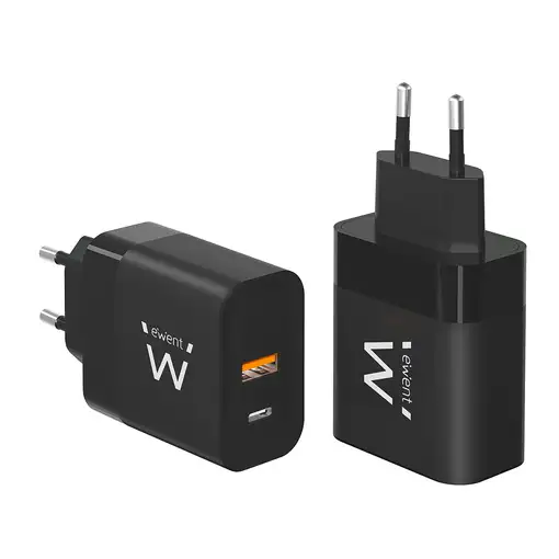 Ewent EW1327 cargador de dispositivo móvil Universal Negro Corriente alterna Carga