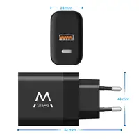 Ewent EW1327 cargador de dispositivo móvil Universal Negro Corriente alterna Carga