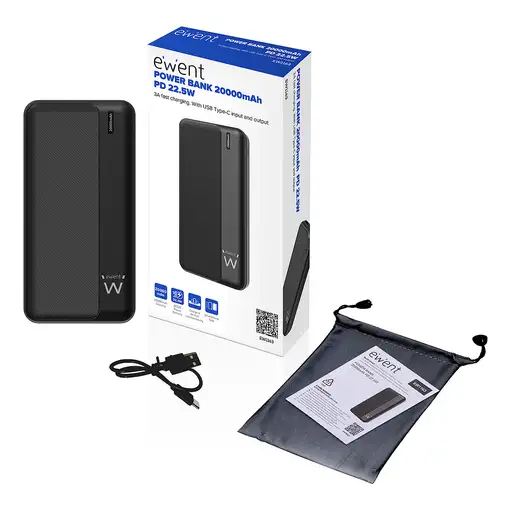 Ewent POWER BANK 20000mAh PD 22.5W