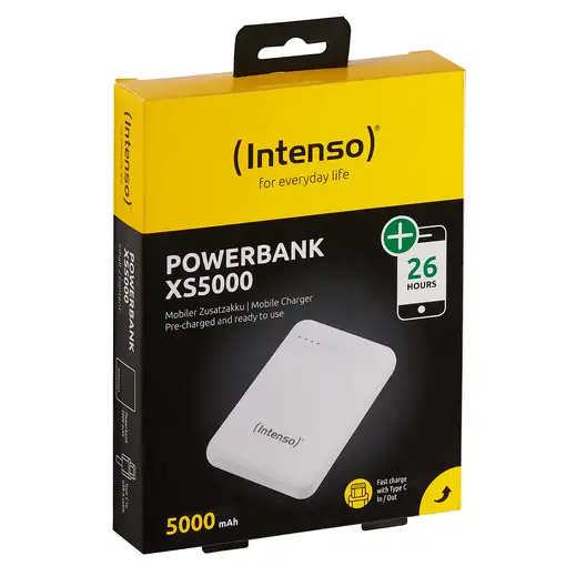 Intenso 7313522 batería externa Polímero de litio 5000 mAh Blanco