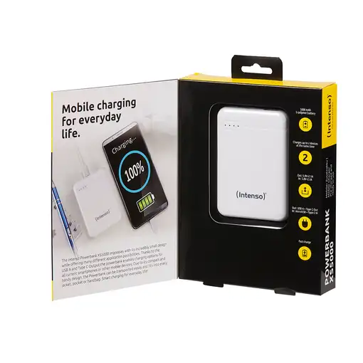Intenso 7313522 batería externa Polímero de litio 5000 mAh Blanco