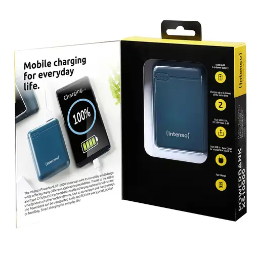 Intenso XS10000 Polímero de litio 10000 mAh Color petróleo