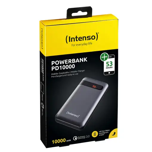 Intenso PD10000 Polímero de litio 10000 mAh Antracita