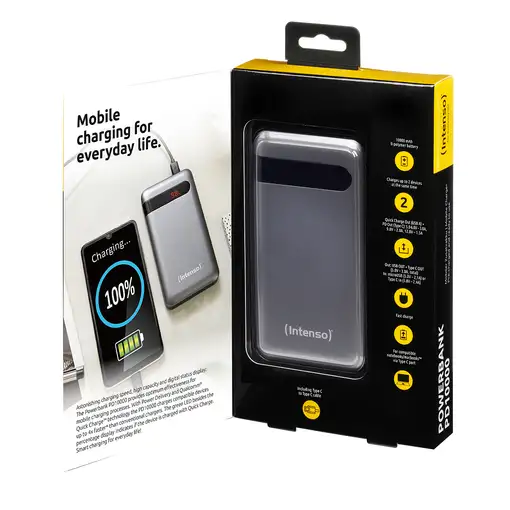 Intenso PD10000 Polímero de litio 10000 mAh Antracita