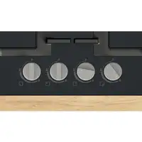 Bosch Serie 4 PNP6B6K40 hobs Negro Integrado 59 cm Encimera de gas 4 zona(s)