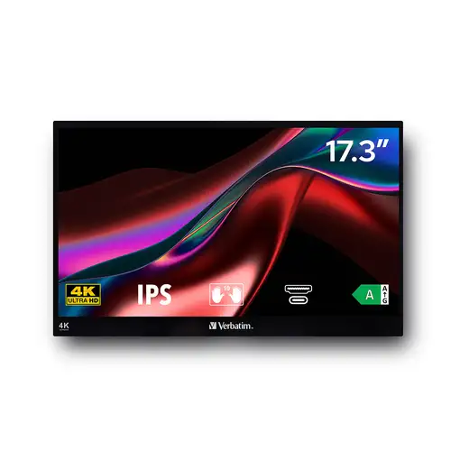 Verbatim 32239 pantalla para PC 43,9 cm (17.3'') 3840 x 2160 Pixeles 4K Ultra HD LC