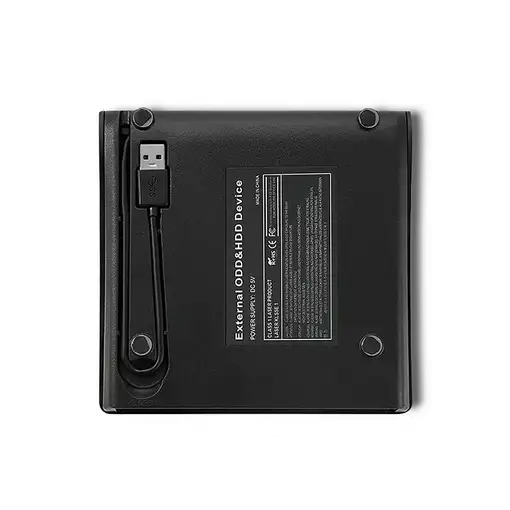 Qoltec 51857 unidad de disco óptico DVD-RW Negro