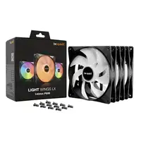 be quiet! LIGHT WINGS LX 140mm PWM 3-Pack Black Carcasa del ordenador Ventilador 1