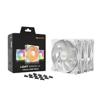 be quiet! LIGHT WINGS LX 120mm PWM 3-Pack White Carcasa del ordenador Ventilador 1