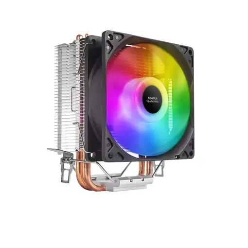 Mars Gaming MCPUARGB, Disipador CPU RGB, 2 Heatpipes HCT, TDP 130W, Silencioso, PW