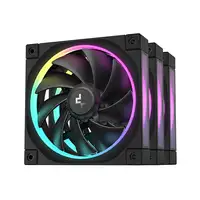 DeepCool FL12-3 in 1 Carcasa del ordenador Ventilador 12 cm Negro 3 pieza(s)