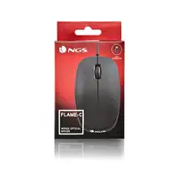 NGS FLAME-C ratón Universal Ambidextro USB Tipo C Óptico 1000 DPI
