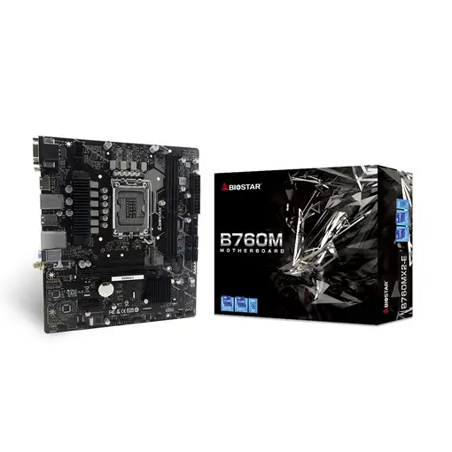 Biostar B760MX2-E placa base Intel B760 LGA 1700 micro ATX