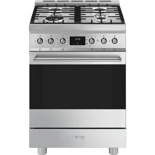 Smeg Symphony C6GMX2 cocina Cocina independiente Eléctrico Encimera de gas Acero i