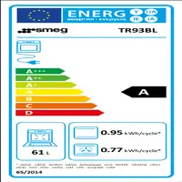 Smeg TR93BL cocina Cocina independiente Eléctrico Encimera de gas Negro