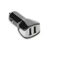 Celly CC2USBTURBOBK cargador de dispositivo móvil Smartphone, Tableta Negro, Gris