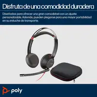 POLY Auriculares Blackwire 5220 estéreo USB-C + conector de 3,5 mm + adaptador USB