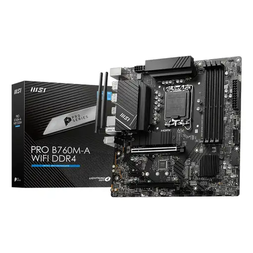 MSI PRO B760M-A WIFI DDR4 placa base Intel B760 LGA 1700 micro ATX