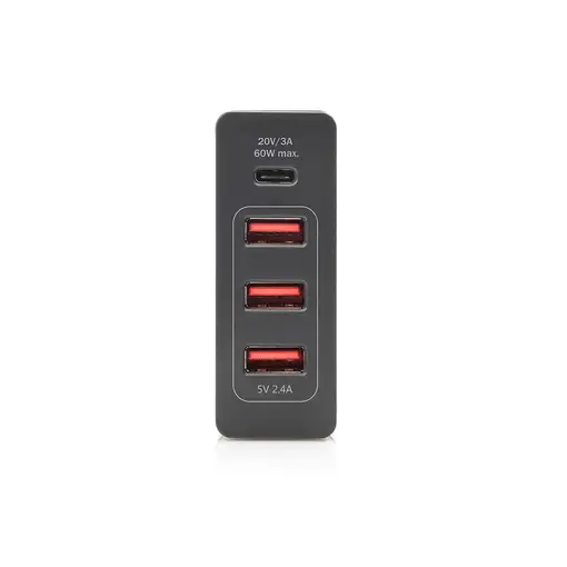 Digitus Adaptador USB universal de 4 puertos, USB Type-C™