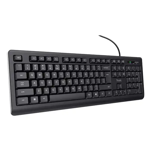 Trust 24639 teclado Oficina USB No Inglés de EE. UU. Negro