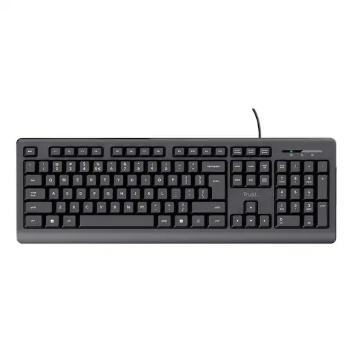 Trust 24639 teclado Oficina USB No Inglés de EE. UU. Negro