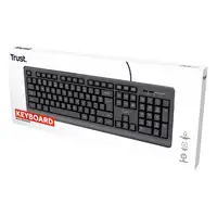 Trust 24639 teclado Oficina USB No Inglés de EE. UU. Negro