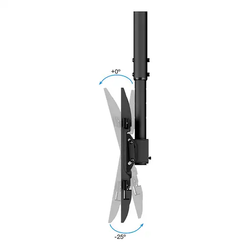 TooQ Soporte de Techo para Pantallas 32"-75", Negro