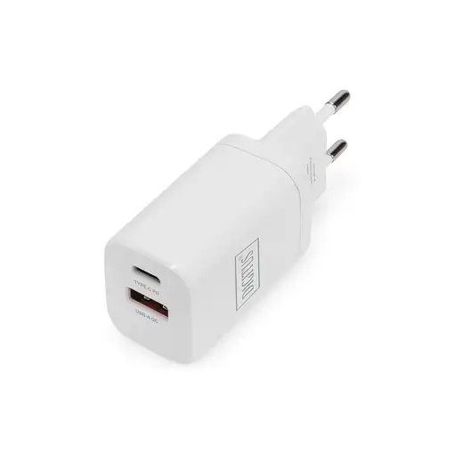 Digitus Cargador USB de 1 puerto USB-A/1 puerto USB-C, 30W
