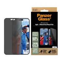 PanzerGlass ® Privacy Screen Protector iPhone 16 Plus | 15 Plus | Ultra-Wide Fit P