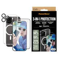 PanzerGlass ® 3-in-1 Protection Bundle iPhone 16 Pro Protector de pantalla Apple 1