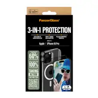 PanzerGlass ® 3-in-1 Protection Bundle iPhone 16 Pro Protector de pantalla Apple 1