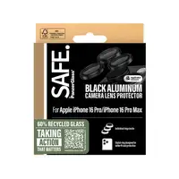PanzerGlass SAFE. by ® Camera Lens Protector Black iPhone iPhone 16 Pro | 16 Pro M