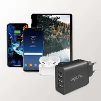 LogiLink PA0221 cargador de dispositivo móvil Universal Negro Corriente alterna Ca