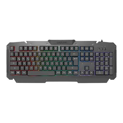 LogiLink ID0185 teclado Ratón incluido Juego USB QWERTY Inglés Negro