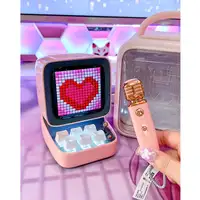 Divoom Ditoo-Mic Mini Altavoz monofónico portátil Rosa 15 W