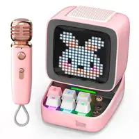 Divoom Ditoo-Mic Mini Altavoz monofónico portátil Rosa 15 W