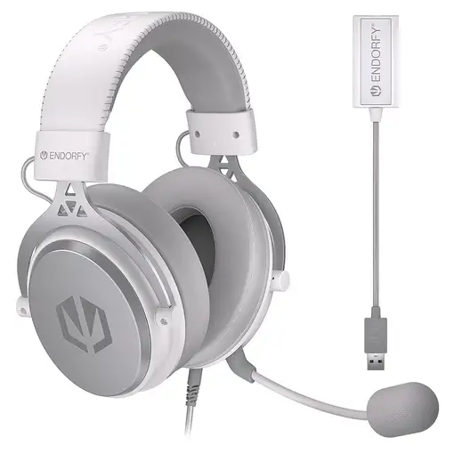 ENDORFY VIRO Plus USB Onyx White Auriculares Alámbrico Diadema Música/uso diario B