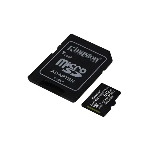 Kingston Technology Canvas Select Tarjeta micSDXC Plus 100R A1 C10 de 512 GB + ADP