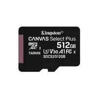 Kingston Technology Canvas Select Tarjeta micSDXC Plus 100R A1 C10 de 512 GB + ADP