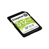 Kingston Technology Tarjeta SDXC Canvas Select Plus 100R C10 UHS-I U3 V30 de 512 G