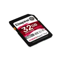 Kingston Technology 32GB Canvas React Plus SDHC UHS-II 300R/260W U3 V90 for Full H