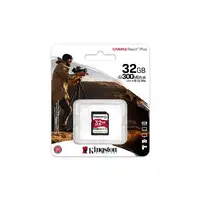 Kingston Technology 32GB Canvas React Plus SDHC UHS-II 300R/260W U3 V90 for Full H