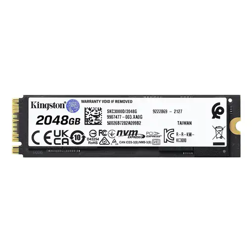 Kingston Technology 2048G KC3000 M.2 2280 NVMe SSD