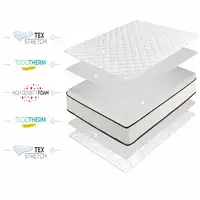 Colchón Núcleo HR Slim Max 15cm, 180 x 200 cm - Moonia