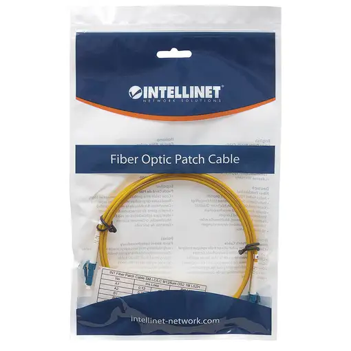 Intellinet 471893 Cable de fibra óptica e InfiniBand 3 m LC Amarillo