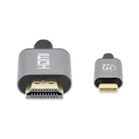 Manhattan Cable adaptador de USB-C a HDMI de 4K@60Hz