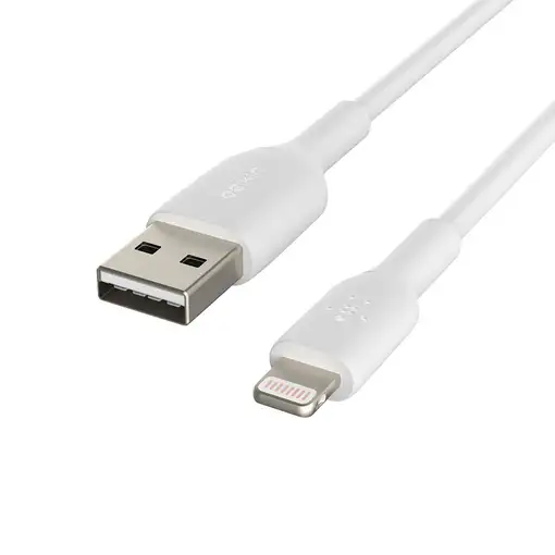 Belkin CAA001BT1MWH2PK cable de conector Lightning 1 m Blanco