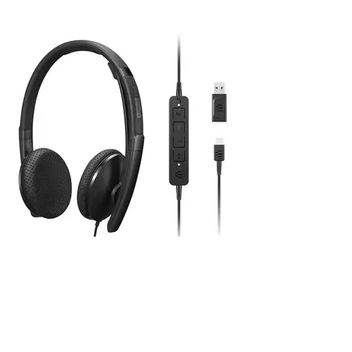 Lenovo 4XD1M45626 auricular y casco Auriculares Alámbrico Diadema USB Tipo C Negro