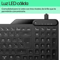 HP Teclado con cable 400 retroiluminado
